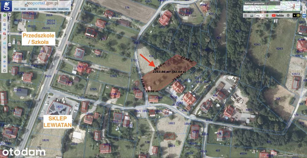 OKAZJA Działka Budowlana / 22ar / Super Lokalizacja / Widokowa