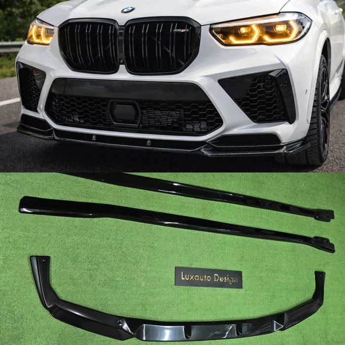 Комплект обвеса для BMW Х5M F95 G05 губа Х5М Ф95 тюнинг лезвия на пороги