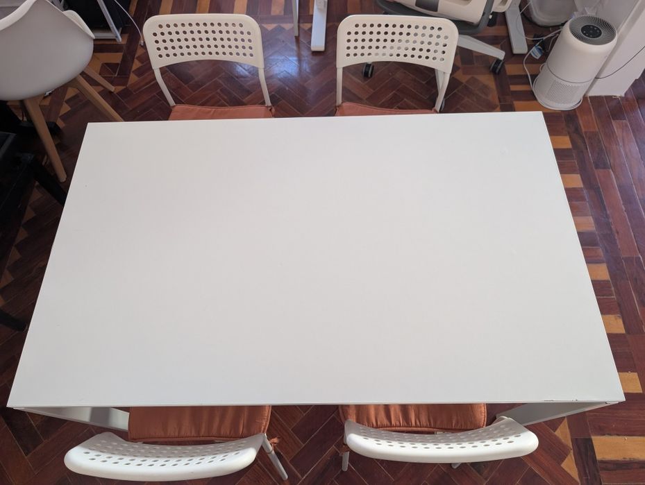 Mesa e 4 cadeiras Ikea (Melltorp + Adde) - Usado