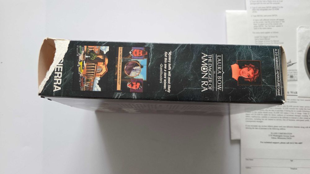 PC big box The dagger of Amon Ra Laura Bow sierra