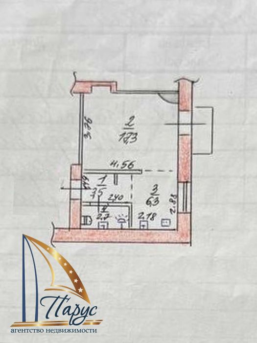 1-кімнатна  Південноукраїнська 5/5