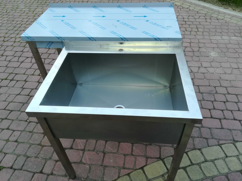 Basen, zlew gastronomiczny, nierdzewny 80x60x85 komora 28