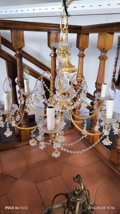 Candeeiros vintage cristal diversos