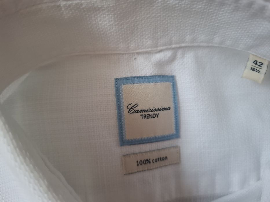 Camisa branca homem 42