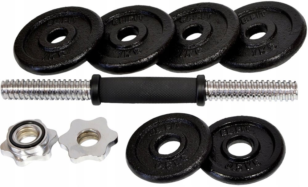 Hantla żeliwna 7 kg walizka eb fit