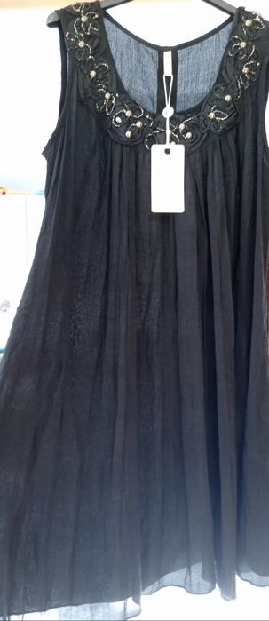 b.young,nowa,czarna, letnia sukienka S/M