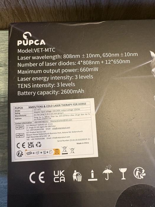 Laser i tens w jednym, dedykowany koniom, psom