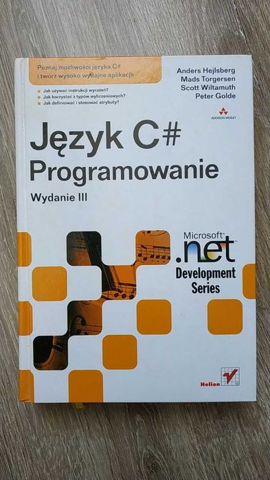 "Język C#. Programowanie", 778 str., Hejlsberg (twórca języka) i inni
