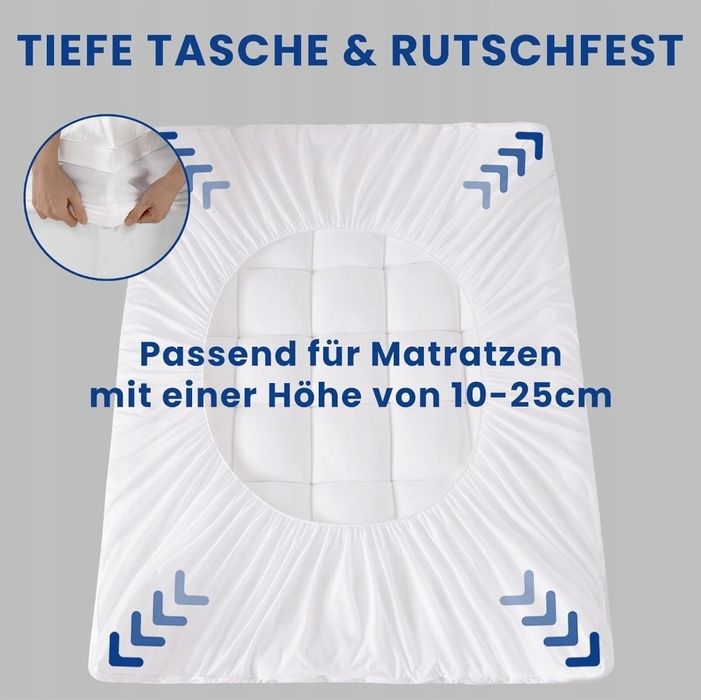 DUANDUAN Materac wierzchni z mikrofibry 140x200cm