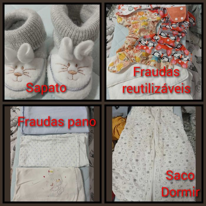 30 pça Roupas bebé lotes vários, 0 a  6 mese ,fraudas,parque etc