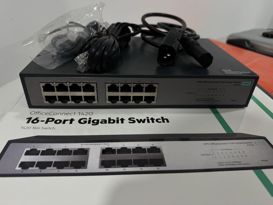 Switch HPE OfficeConnect 1420 – 16 Portas Gigabit