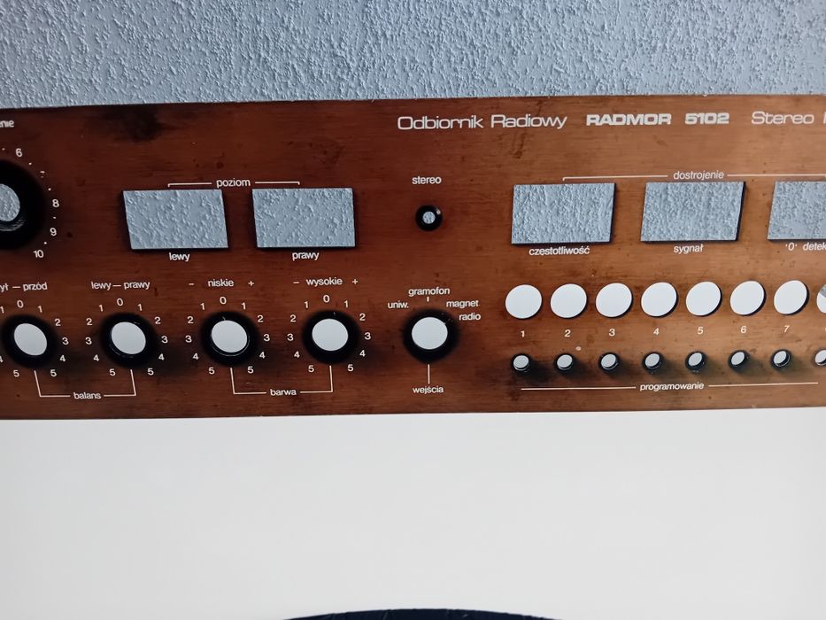 Panel płyta czołowa Unitra Radmor 5102