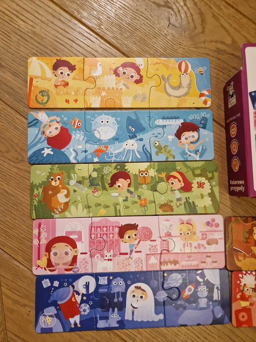 Puzzle Układanki Malucha "Kolorowe Przygody" Kapitan Nauka