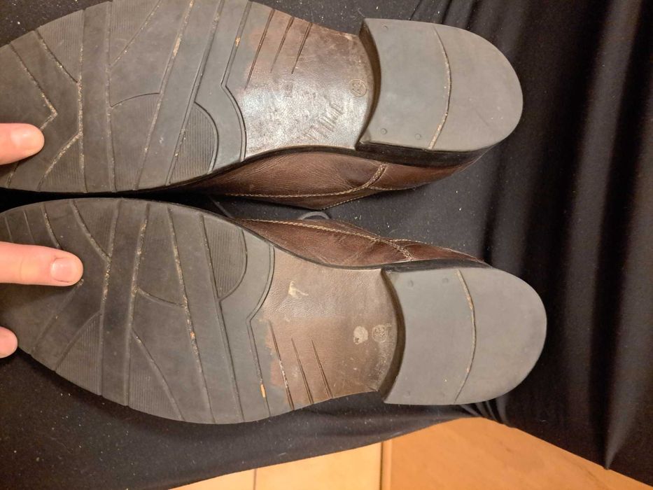 Buty skorzane meskie pantofle