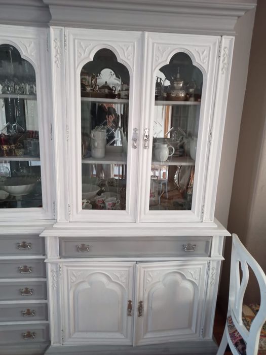 Conjunto móvel sala com espelho e mesa