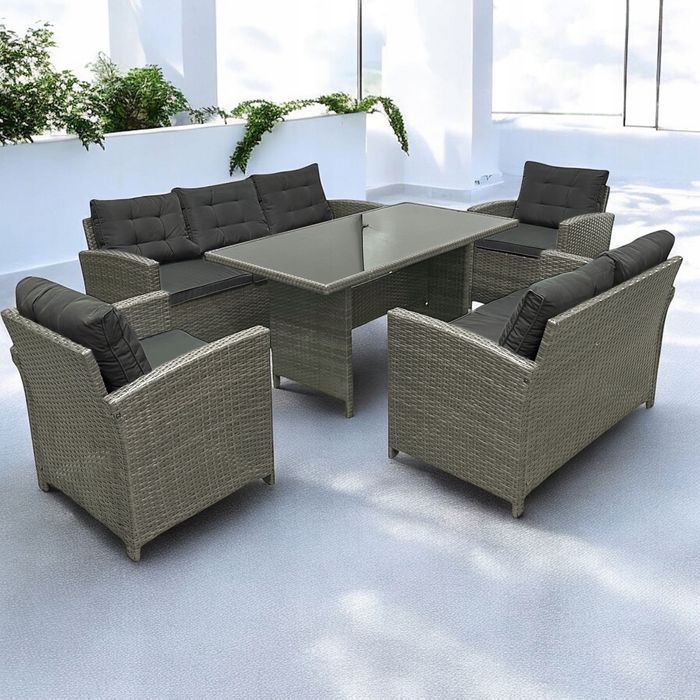 Zestaw Mebli Ogrodowych z Technorattanu SANTIAGO komplet wypoczynkowy