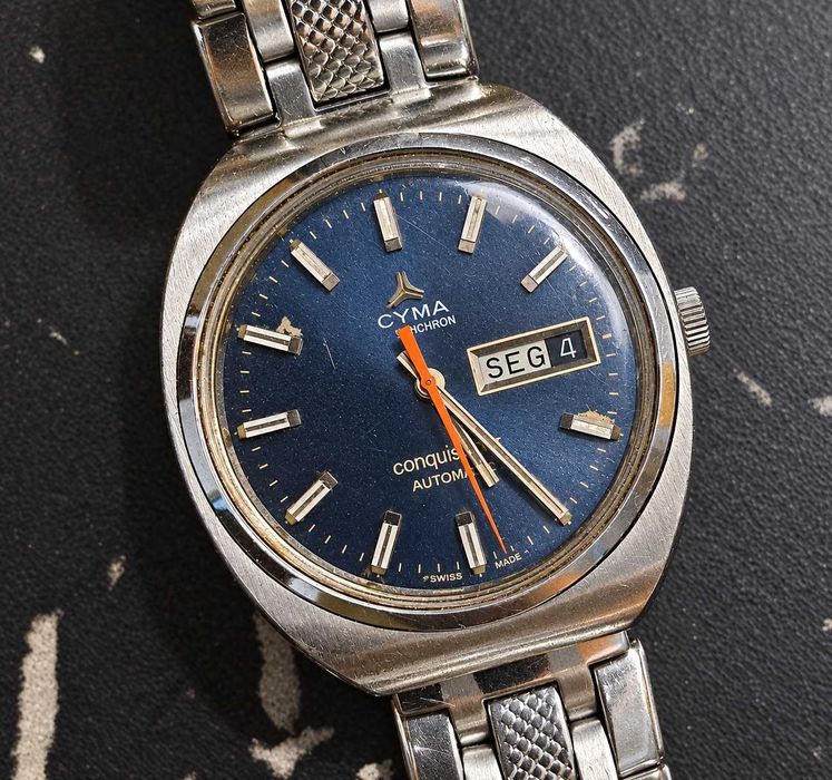 Relógio antigo CYMA  Conquistador Automatic - Bastante Estimado!