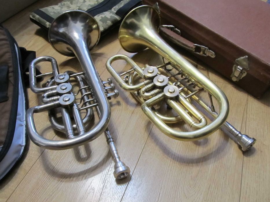 Корнет Вентильная Духовая труба Футляр Мундштук