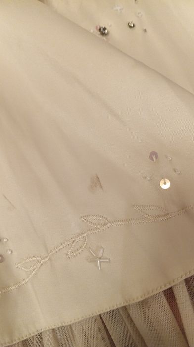 Nowa Ecru sukienka bez ramiączek z fiszbinami na wesele r. 40 New Look