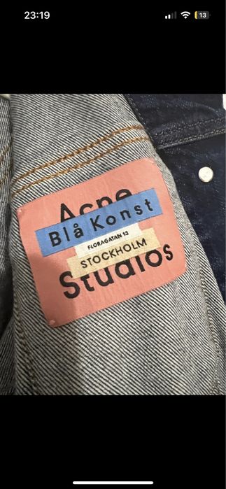 Kurtka jeansowa Blå Konst