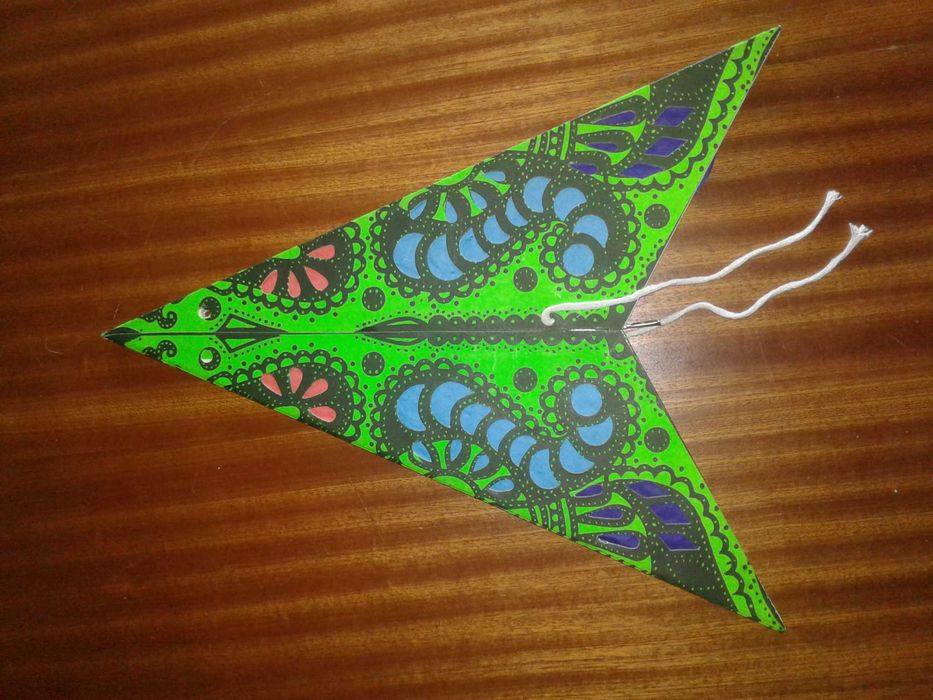 Estrela de papel nova (várias cores)
