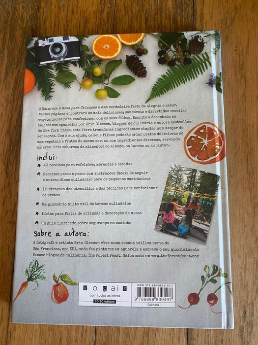Livro A Natureza à mesa para crianças