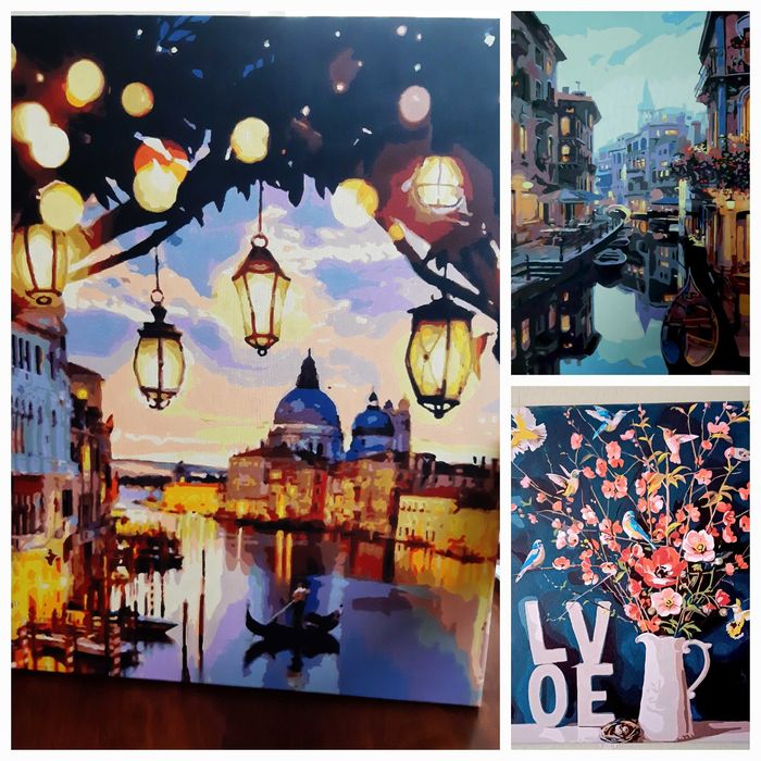 Нарисованная картина по номерам