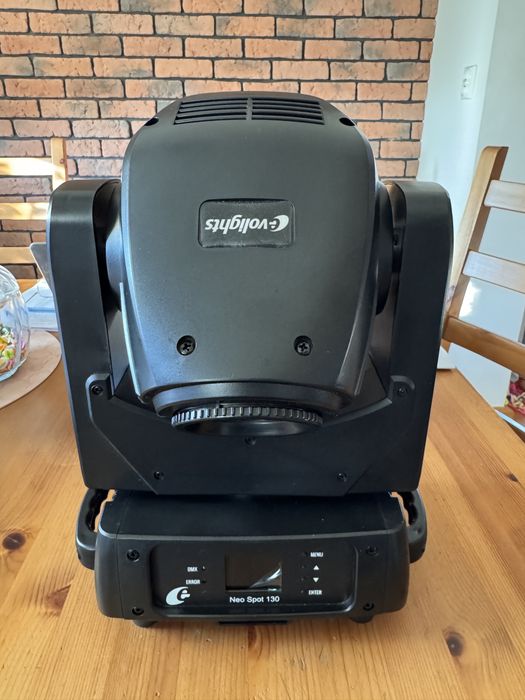 2xEVOLIGHTS NEO SPOT 130W głowica ruchoma LED + CASE + PRZEWODY  5metrów
