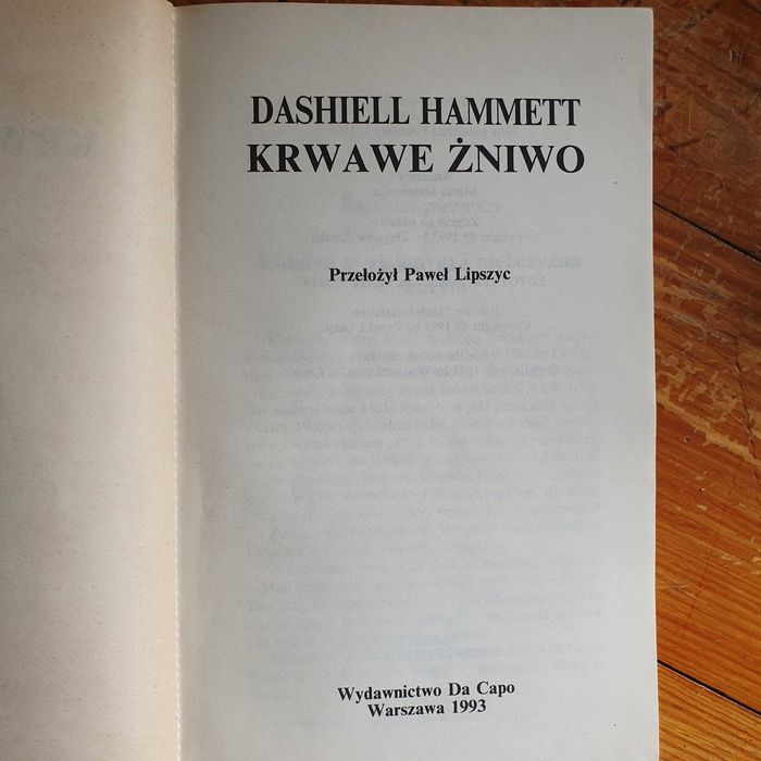 Dashiell Hammett Krwawe żniwo