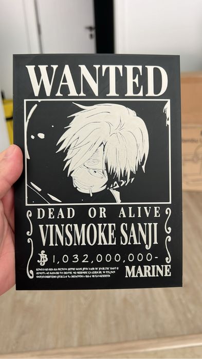 One piece - cartazes most wanted 3dprint