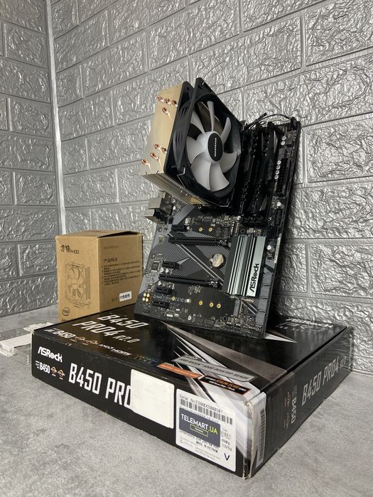 Игровой комплект (ПК) Ryzen 5 5600,DDR4 16GB,B450,Кулер RGB