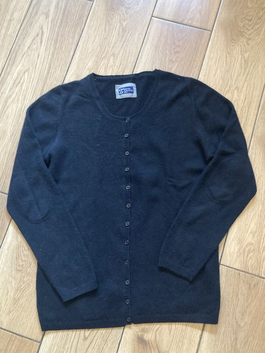 Kardigan kaszmir czarny 38 40 zara mango Łuba Druga •