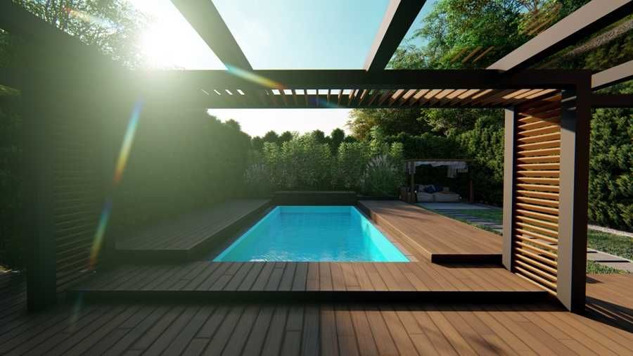 Basen poliestrowy  JAMAJKA 7,00m x 3,10m x 1,50m