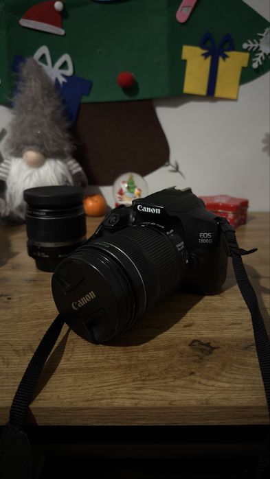 Canon EOS 1300d + obiectyw 18-55 mm + obiectyw 18-135 mm