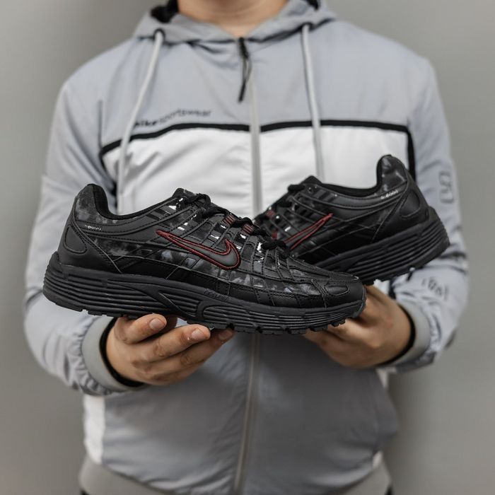 Кросівки Nike P-6000 Black/Red premium | Кроссовки Найк чоловічі