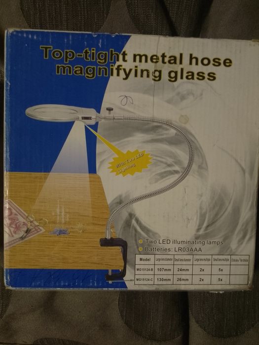 Увеличительное стекло с подсветкой  (свободные руки)