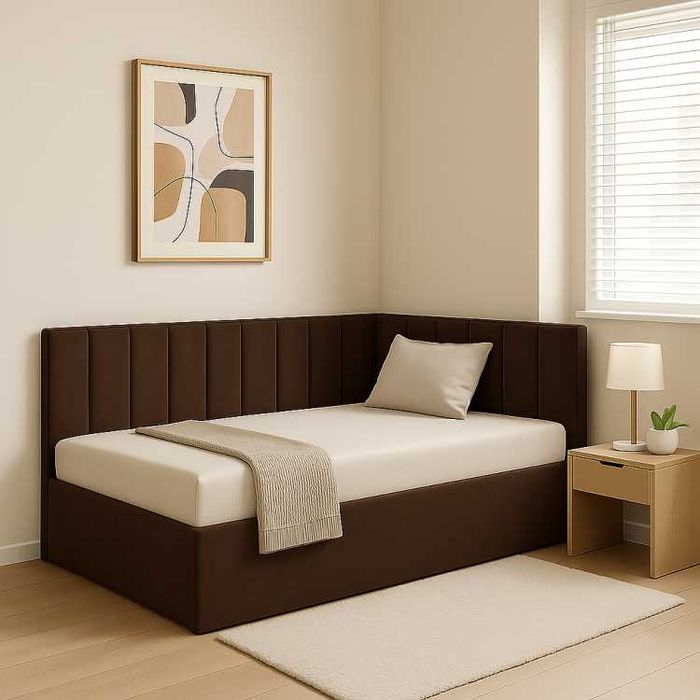 Łóżko z pojemnikiem i materacem + Panel boczny 120X200 cm  1799  zł /PRODUCENT