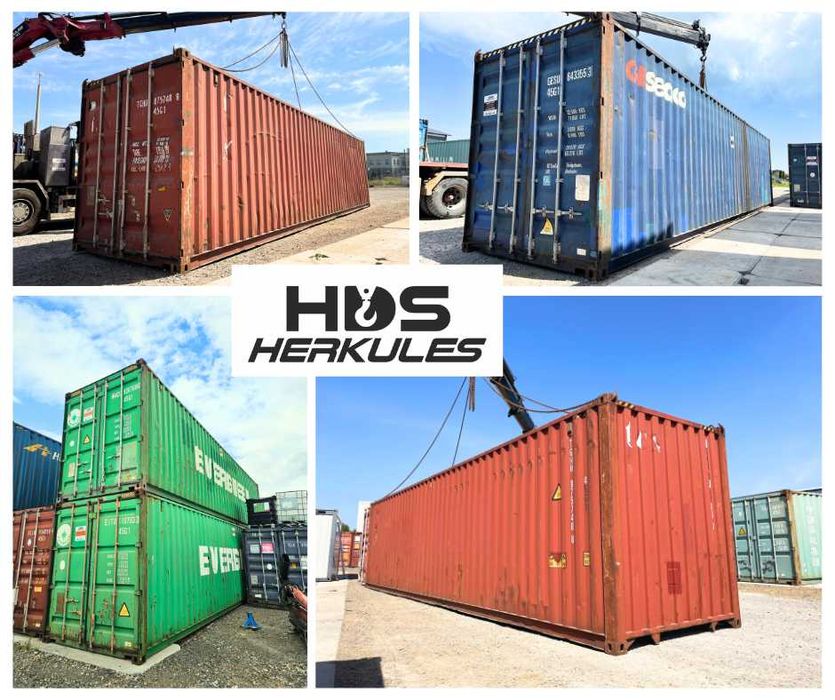 Kontener morski, oceaniczny, magazynowy, garaż, 40HC/12m transport hds