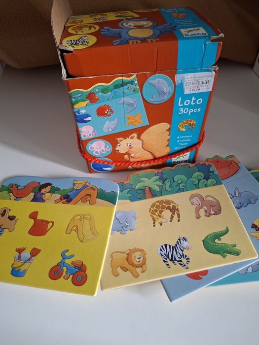 Гра Дитяче лото Тварини від Djeco детское лото Животные від 2 років