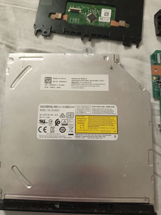 Części Dell – płyta główna + DVD + touchpad + USB/SD + POWER OKAZJA