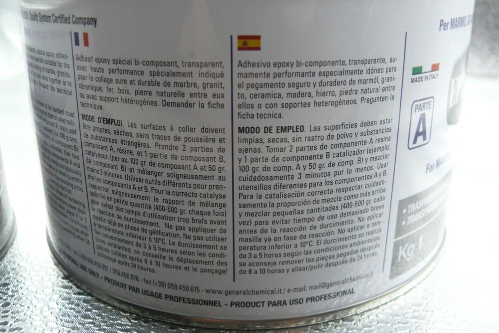 Resina epóxi transparente
