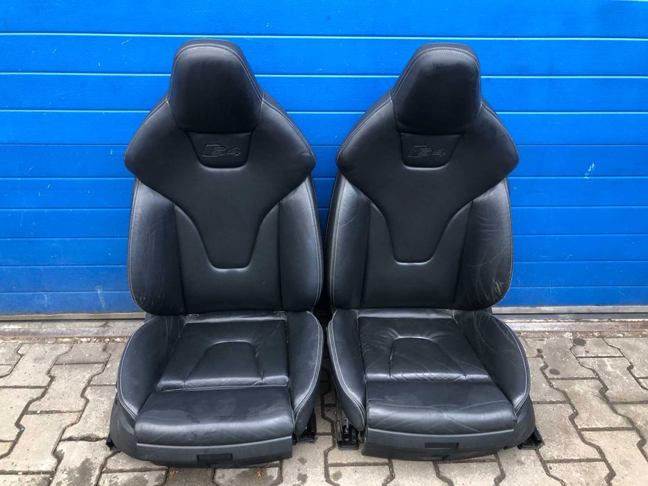 Fotele Elektryczne Pamiec Wnetrze Skora RECARO AUDI A4 S4 B8 Rolety