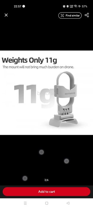 Suporte insta360 Go3  e go3s para drone DJI Neo