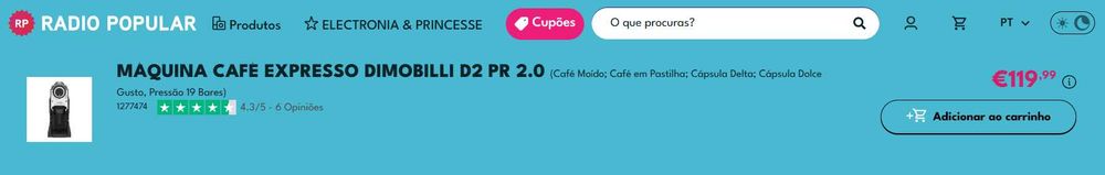 Máquina de Café Expresso 3em1 100% nova
