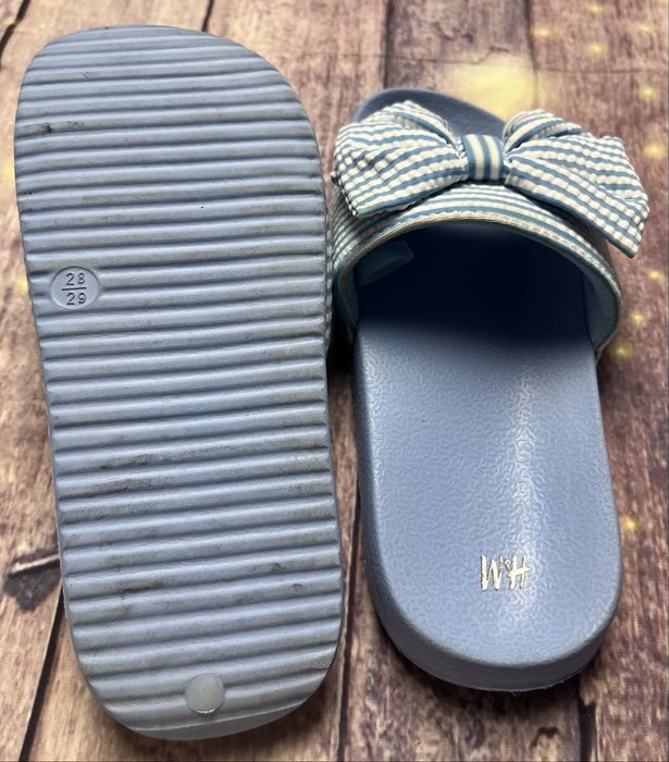 Klapki dziewczęce H&M r. 28/29