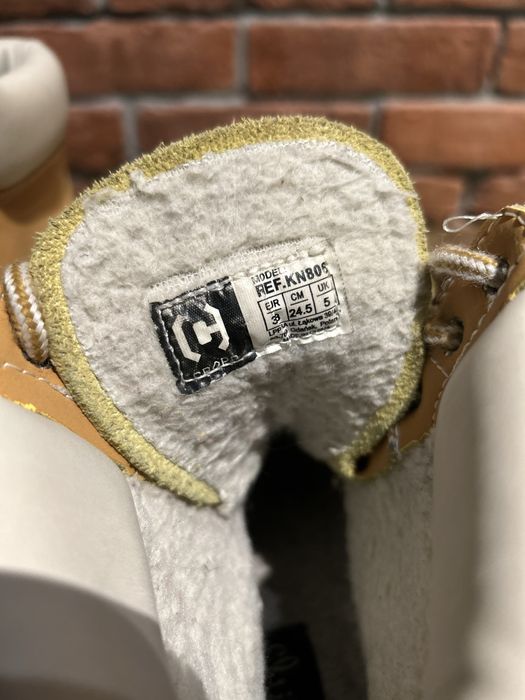 Cropp trapery buty zimowe timberlandy camel braz kozuszek cieple buty