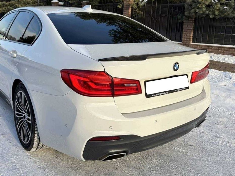 Spoiler Lotka BMW 5 G30 Sedan M Performance Klapy Bagażnika Czarny Połysk