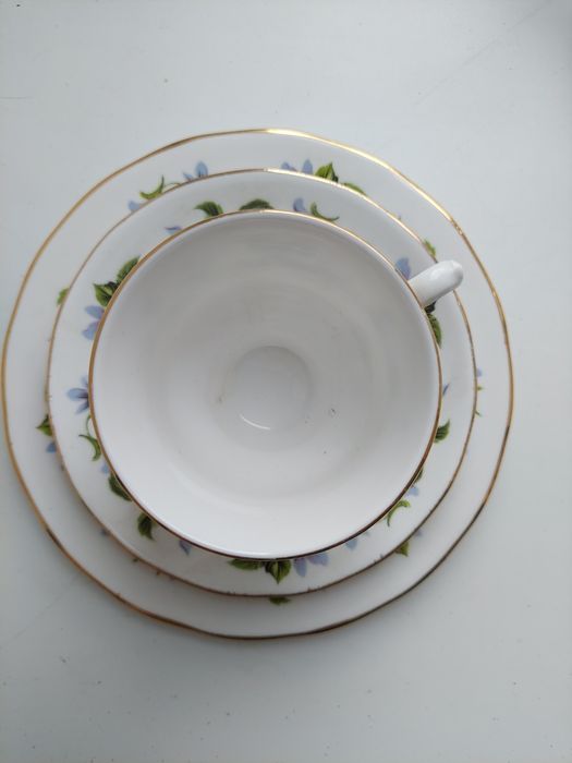 Filiżanka-Trio - Queen Anne - Made in England, Bone China