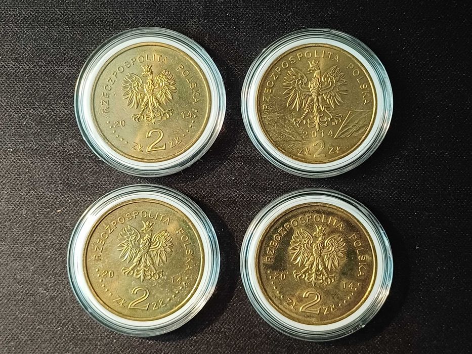 Monety okolicznościowe 2 zł - 2014 rok - komplet 4 z 4 wydanych