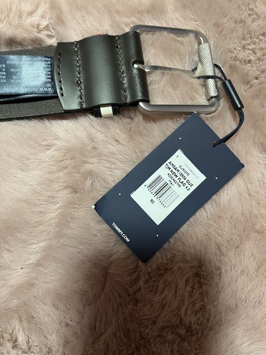 Tommy Hilfiger skórzany pasek new flag 90 belt genuine leather